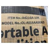 COWSAR 10,000-BTU (6,000 BTU DOE) 120-Volt Quiet 54 dB Portable Air Conditioner Dehumidifier and Remote to 350 sq. ft. White Model # OL-A016AA06N3