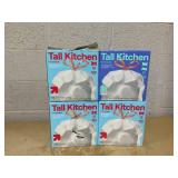 LOT OF 4 up&up Tall Kitchen Trash Bags