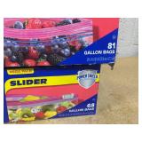 LOT OF 6 Ziploc Storage Bags