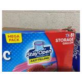 LOT OF 6 Ziploc Sotrage Bags