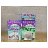 LOT OF 5 up&up Tall Kitchen Trash Bags