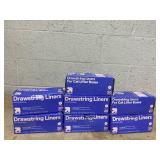 LOT OF 7 up&up Large Drawstring Liners For Cat Litter Boxes 30x18in