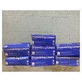 LOT OF 7 up&up X-Large Drawstring Liners For Cat Litter Boxes 36x19in