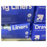 LOT OF 7 up&up X-Large Drawstring Liners For Cat Litter Boxes 36x19in