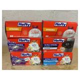 LOT OF 6 Hefty Trash Bags