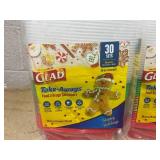 LOT OF 3 Glad Take-Aways Food Storage Containers