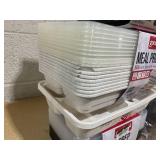 LOT OF 5 Goodcook Meal Prep Containers (Minor Cracks, See Photos)