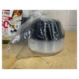 LOT OF 5 Goodcook Meal Prep Containers (Minor Cracks, See Photos)