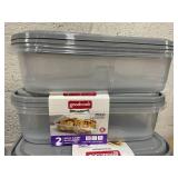 LOT OF 7 Goodcook Meal Containers (1 Container Cracked)