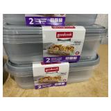 LOT OF 7 Goodcook Meal Containers (1 Container Cracked)