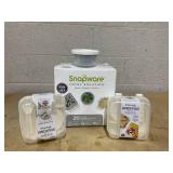 LOT OF 4 Snaplock & Snapware Meal Containers