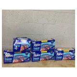 LOT OF 5 Ziploc Freezer Bags