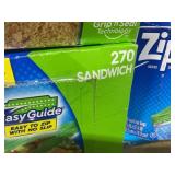 LOT OF 6 Ziploc Sandwich Bags