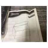 Outsunny 113 Gallon Rattan Deck Box, Waterproof Outdoor Storage Container, Dark Gray - Ideal for Patio Furniture Cushions, Pool Toys & Garden Tools (Missing Hardware)