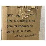 Outsunny 113 Gallon Rattan Deck Box, Waterproof Outdoor Storage Container, Dark Gray - Ideal for Patio Furniture Cushions, Pool Toys & Garden Tools (Missing Hardware)