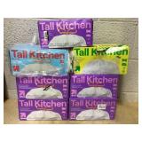 LOT OF 6 up&up Tall Kitchen Trash Bags