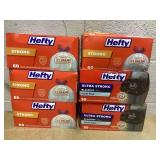LOT OF 6 Hefty Trash Bags (13 Gal.)