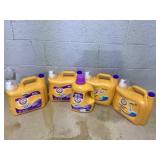 LOT OF 5 Arm & Hammer Laundry Detergent (Oxi Clean- 166.5 &100.5 Fl oz, Powerfully Clean- 170 -fl oz)
