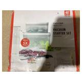ZWILLING Fresh & Save Vacuum Sealer Machine Starter Set with Airtight Food Storage Container,  Meal Prep (Only 1 Bag)