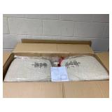 Costway Counter Height Bar Stools Set of 2 with Back and Footrest