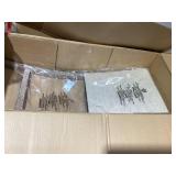 Costway Counter Height Bar Stools Set of 2 with Back and Footrest