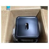 Sumyeg 30 Inch Set of 4 Metal Counter Height Barstools 4 -Set Black 30.0-in H Bar height Square seat Stackable Metal Bar Stool and Back