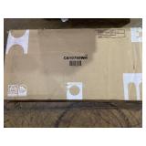 Costway 20cm Computer Desk with Bookshelf, Home Office Writing Desk with Anti-Tipping Kits & Cable Management Hole