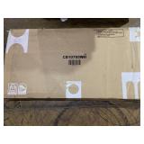 Costway 20cm Computer Desk with Bookshelf, Home Office Writing Desk with Anti-Tipping Kits & Cable Management Hole