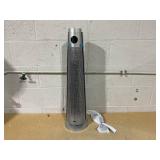 Dreo 1500W Solaris 818 Oscillating Ceramic 30" Indoor Space Heater for Home or Large Bedroom with Remote Control Silver: ETL Listed, 9 Settings