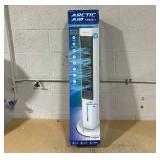 Arctic Air Tower +: Portable Cooling Fan, Quiet Operation, 4 Speeds, White, Oscullating, 38" Tall