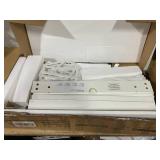 HOMCOM Narrow Shoe Storage Cabinet with Wave-like Panels and Adjustable Shelves for 12 Pairs of Shoes, White