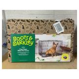 Boots & Barkley Wire Collapsible Dog Crate - L - Black Dimensions: 36" (L), 25" (H) x 23" (W),  Breed size: Large (51-75 Pounds) (No Manual, Easy Assembly)