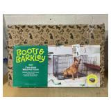 Boots & Barkley Wire Collapsible Dog Crate - L - Black Dimensions: 36" (L), 25" (H) x 23" (W),  Breed size: Large (51-75 Pounds) (No Manual, Easy Assembly)