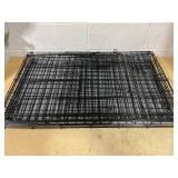 Boots & Barkley Wire Collapsible Dog Crate - L - Black Dimensions: 36" (L), 25" (H) x 23" (W),  Breed size: Large (51-75 Pounds) (No Manual, Easy Assembly)