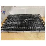 Boots & Barkley Wire Collapsible Dog Crate - L - Black Dimensions: 36" (L), 25" (H) x 23" (W),  Breed size: Large (51-75 Pounds) (No Manual, Easy Assembly)