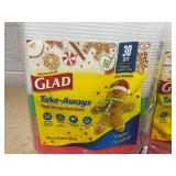 LOT OF 3 Glad Take-Aways Food Storage Containers