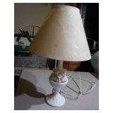 Floral Capodimonte Table/Desk Lamp with Shade
