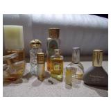 assorted vintage miniature perfume bottles