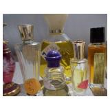 assorted vintage miniature perfume bottles