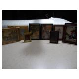 An assortment of prints and pictures.