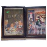 An assortment of prints and pictures.