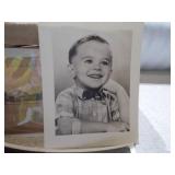 Basket Full of Vintage Black and White Photos