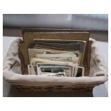 Basket Full of Vintage Black and White Photos