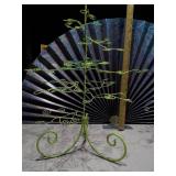 These are various metal wire ornament or jewelry display stands,