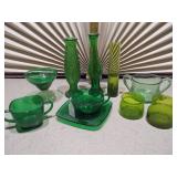 Anchor Hocking Forest Green glass items