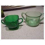 Anchor Hocking Forest Green glass items
