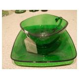 Anchor Hocking Forest Green glass items