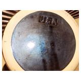 This is a Fenton black glass Mandarin vase.