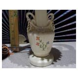 This appears to be a vintage Italian Capodimonte-style porcelain table lamp.