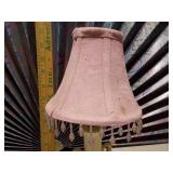 This appears to be a vintage Italian Capodimonte-style porcelain table lamp.